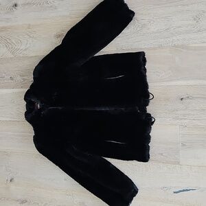 Authentic Jordache Vintage Faux Mink Coat